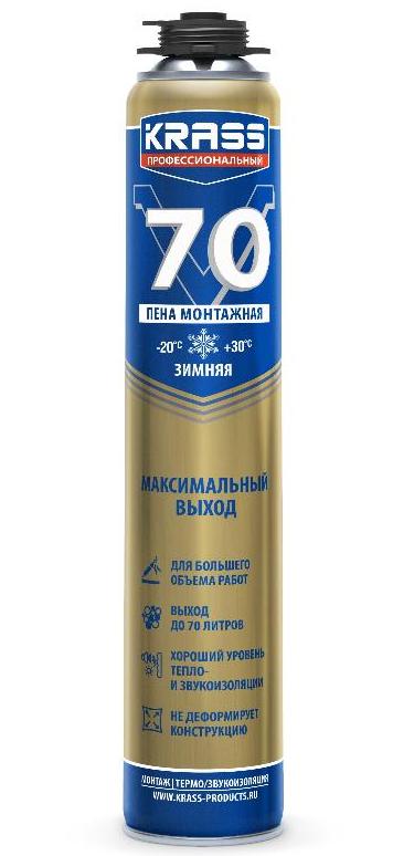 Пена монтажная KRASS Professional V70 зимняя