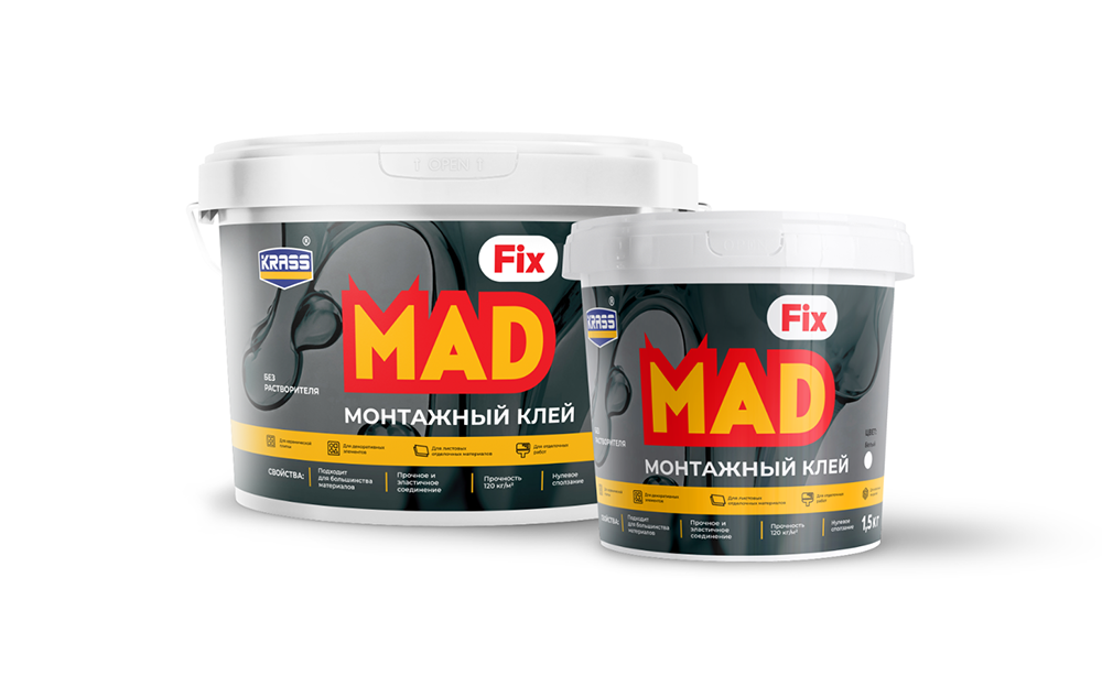Новинка! Клей монтажный Krass Mad Fix