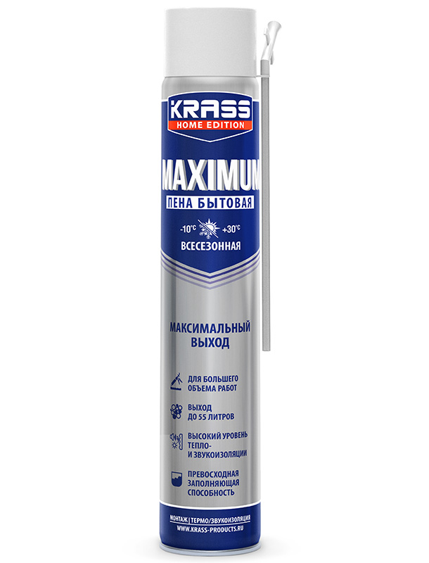 Пена монтажная Krass Home Edition Maximum всесезонная