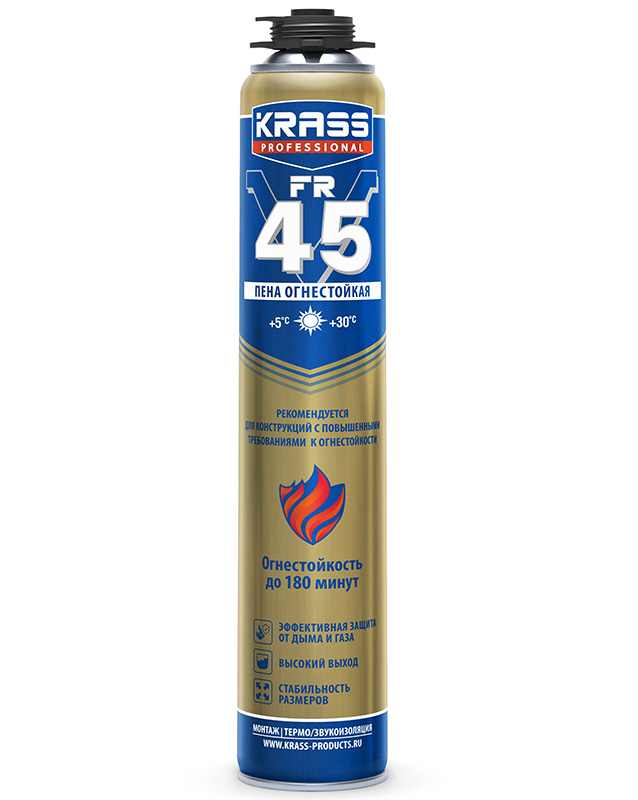Пена монтажная огнестойкая KRASS Professional FR V45