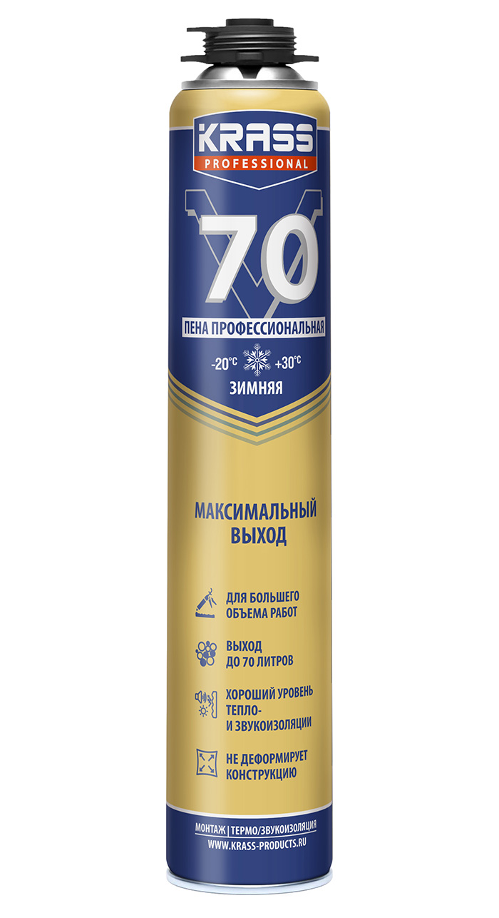 Пена монтажная KRASS Professional V70 зимняя