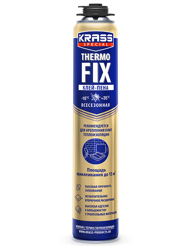 Клей-пена KRASS Special Thermo FIX для теплоизоляционных работ