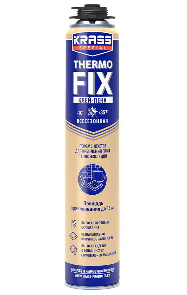Клей-пена KRASS Special Thermo FIX для теплоизоляционных работ